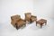 Moleca Lounge Chairs with Ottoman by Sergio Rodrigues for Oca, 1960s, Set of 3 1