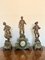 Antique Victorian French Clock Garniture, 1860, Set of 3, Image 6