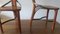 Mid-Century Brutalist Teak and Tarnished Steel Dining Table & Chairs, Set of 7, Image 28