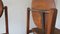 Mid-Century Brutalist Teak and Tarnished Steel Dining Table & Chairs, Set of 7, Image 14