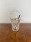 Antique Edwardian Cut Glass Ice Bucket and Tongs, 1900, Set of 2 1