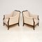 Antique Swedish Satin Birch Armchairs, 1910s, Set of 2 3