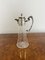 Antique Victorian Glass and Silver Plated Claret Jug, 1860 6