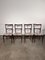 Chairs in Mahogany Wood in the style of Paolo Buffa, 1950s, Set of 4 1