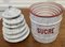 French Enamel Food Canisters, 1890s, Set of 12 3