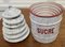 French Enamel Food Canisters, 1890s, Set of 12, Image 3