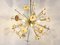 Brass and Agate Stone Sputnik Chandelier, 1980s 5