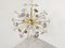 Brass and Agate Stone Sputnik Chandelier, 1980s 9