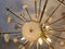 Brass and Agate Stone Sputnik Chandelier, 1980s 2