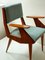 Mid-Century Armchair in Wood & Fabric, 1950s, Image 3