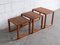 Tavoli ad incastro in teak, set di 3, Immagine 4