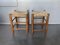 Mid-Century Straw Bauche Stools by Charlotte Perriand for Home Equipment, Set of 2 1