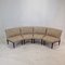 Banc Fauteuil Rond Mid-Century en Teck, Danemark, 1960s, Set de 4 1