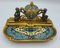 Antique French Enamelled Bronze Inkstand 1