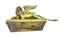 Antique Bronze Winged Lion on Rectangular Base, Image 9