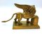 Antique Bronze Winged Lion on Rectangular Base, Image 5