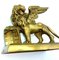 Antique Bronze Winged Lion on Rectangular Base 2