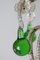 Lampadario con gocce di smeraldo, Francia, anni '20, Immagine 5