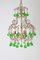 French Chandelier with Emerald Drops, 1920s 17