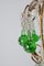 French Chandelier with Emerald Drops, 1920s 4
