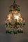 French Chandelier with Emerald Drops, 1920s 8