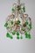 French Chandelier with Emerald Drops, 1920s 2