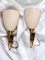 Italian Brass and Opaline Glass Sconces, 1970s, Set of 2 4