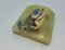 Antique Onyx Ashtray with Painted Bronze Bird 6