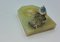 Antique Onyx Ashtray with Painted Bronze Bird 4