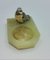 Antique Onyx Ashtray with Painted Bronze Bird 8