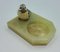 Antique Onyx Ashtray with Painted Bronze Bird 2