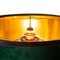 Vintage with Blown Glass and Velvet Table Lamp from Doria, Germany, 1970s 7