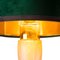 Vintage with Blown Glass and Velvet Table Lamp from Doria, Germany, 1970s 6
