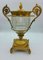 Large Antique French Silver Gilded Baccarat Glass Centerpiece 1