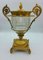 Large Antique French Silver Gilded Baccarat Glass Centerpiece, Image 1