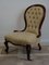 Victorian Walnut Showframe Ladys Salon Chair, 1840s 4
