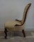 Victorian Walnut Showframe Ladys Salon Chair, 1840s 5