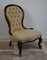 Victorian Walnut Showframe Ladys Salon Chair, 1840s, Image 2