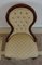 Victorian Walnut Showframe Ladys Salon Chair, 1840s 3