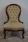 Victorian Walnut Showframe Ladys Salon Chair, 1840s 6