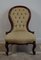 Victorian Walnut Showframe Ladys Salon Chair, 1840s, Image 6