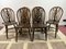 Windsor Wheelback Dark Oak Dining Chairs, Set of 6 2