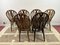 Windsor Wheelback Dark Oak Dining Chairs, Set of 6 6