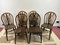 Windsor Wheelback Dark Oak Dining Chairs, Set of 6, Image 5