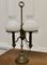 Twin Adjustable Height Electrified Oil Table Lamp 2