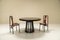 S11 Round Dining Table in Ebony by Angelo Mangiarotti, Italy, 1970s, Image 7