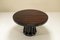 S11 Round Dining Table in Ebony by Angelo Mangiarotti, Italy, 1970s, Image 6