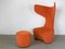 Drum Chair and Footstool by Mac Stopa for Cappellini, 2010s, Set of 2, Image 1