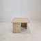 Italian Coffee Table in Travertine, 1980s 1