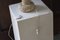 Lampada da tavolo in pietra calcarea con paralume in lana, Francia, anni '70, Immagine 6